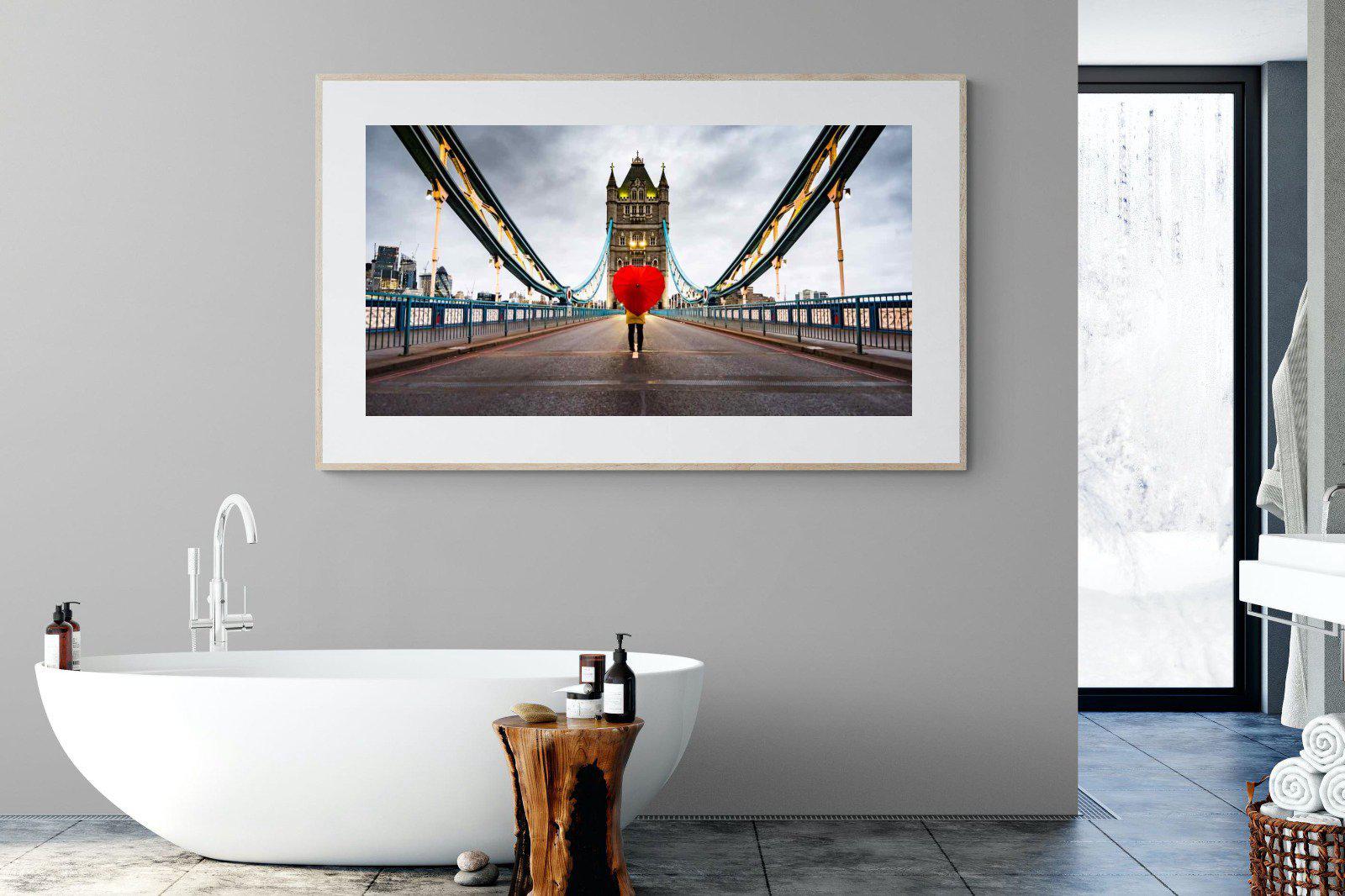 Love London-Wall_Art-180 x 110cm-Framed Print-Wood-Pixalot