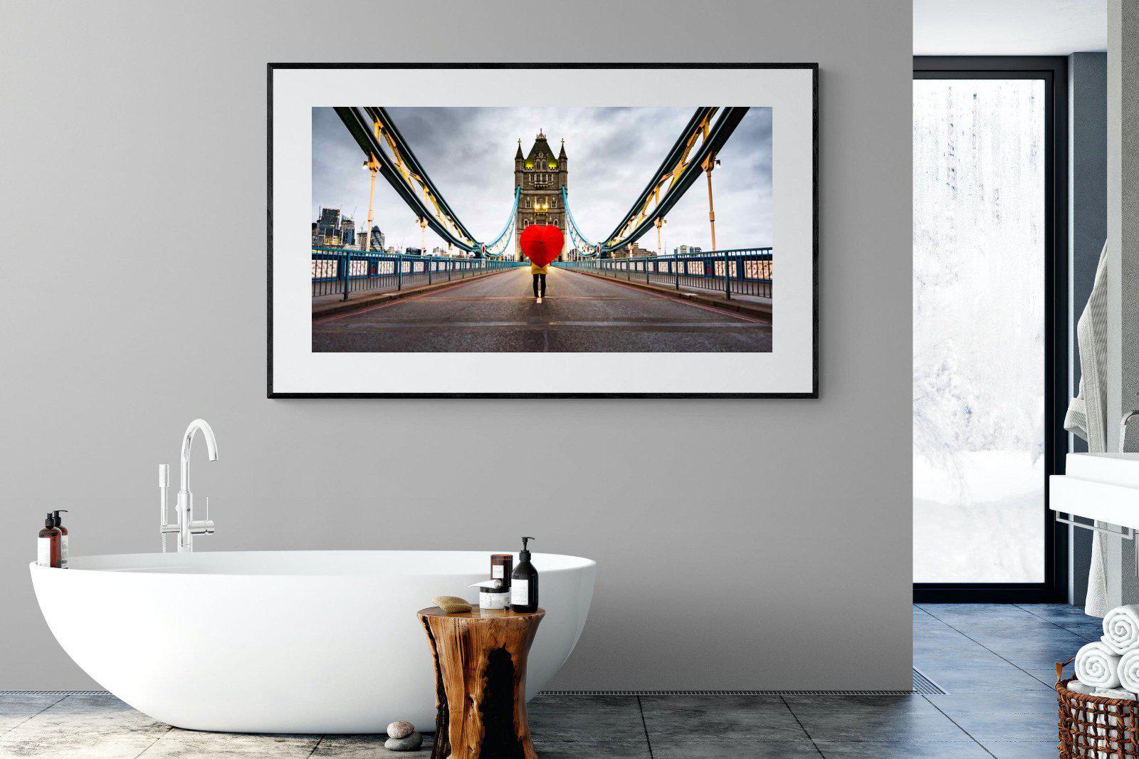 Love London-Wall_Art-180 x 110cm-Framed Print-Black-Pixalot
