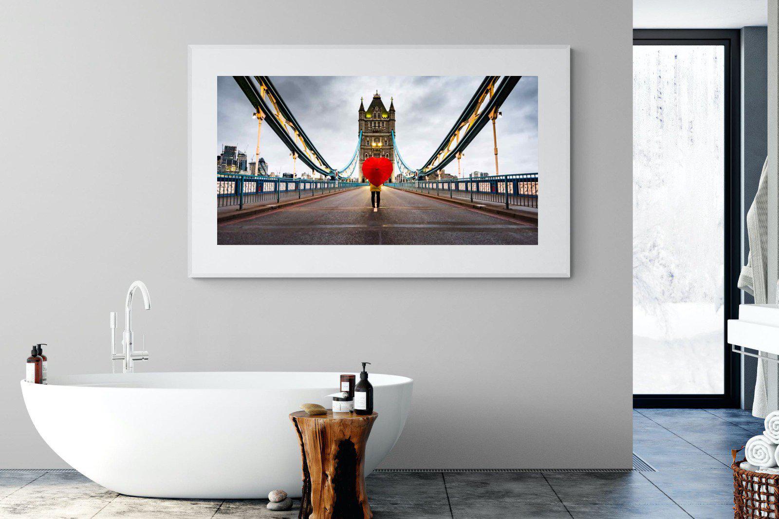 Love London-Wall_Art-180 x 110cm-Framed Print-White-Pixalot