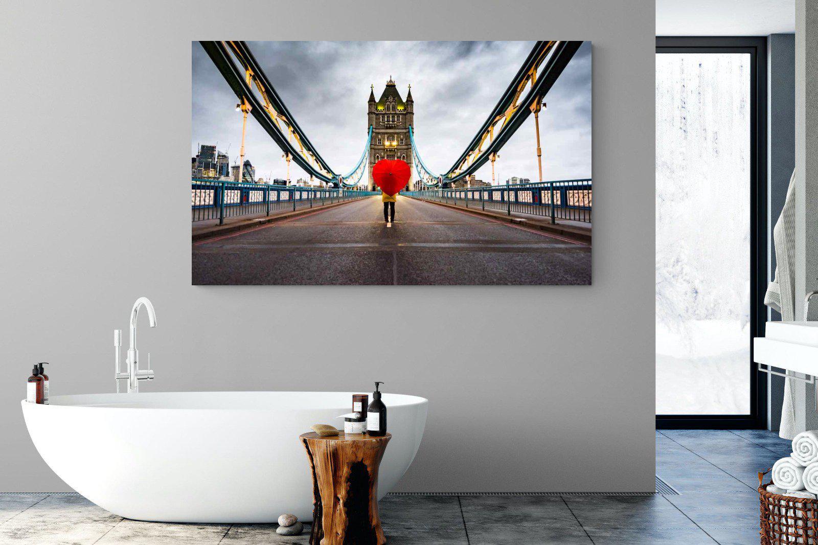 Love London-Wall_Art-180 x 110cm-Mounted Canvas-No Frame-Pixalot
