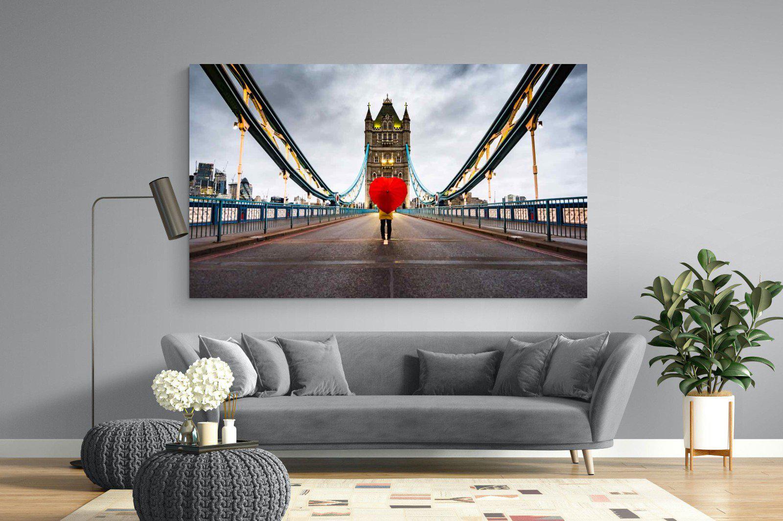 Love London-Wall_Art-220 x 130cm-Mounted Canvas-No Frame-Pixalot