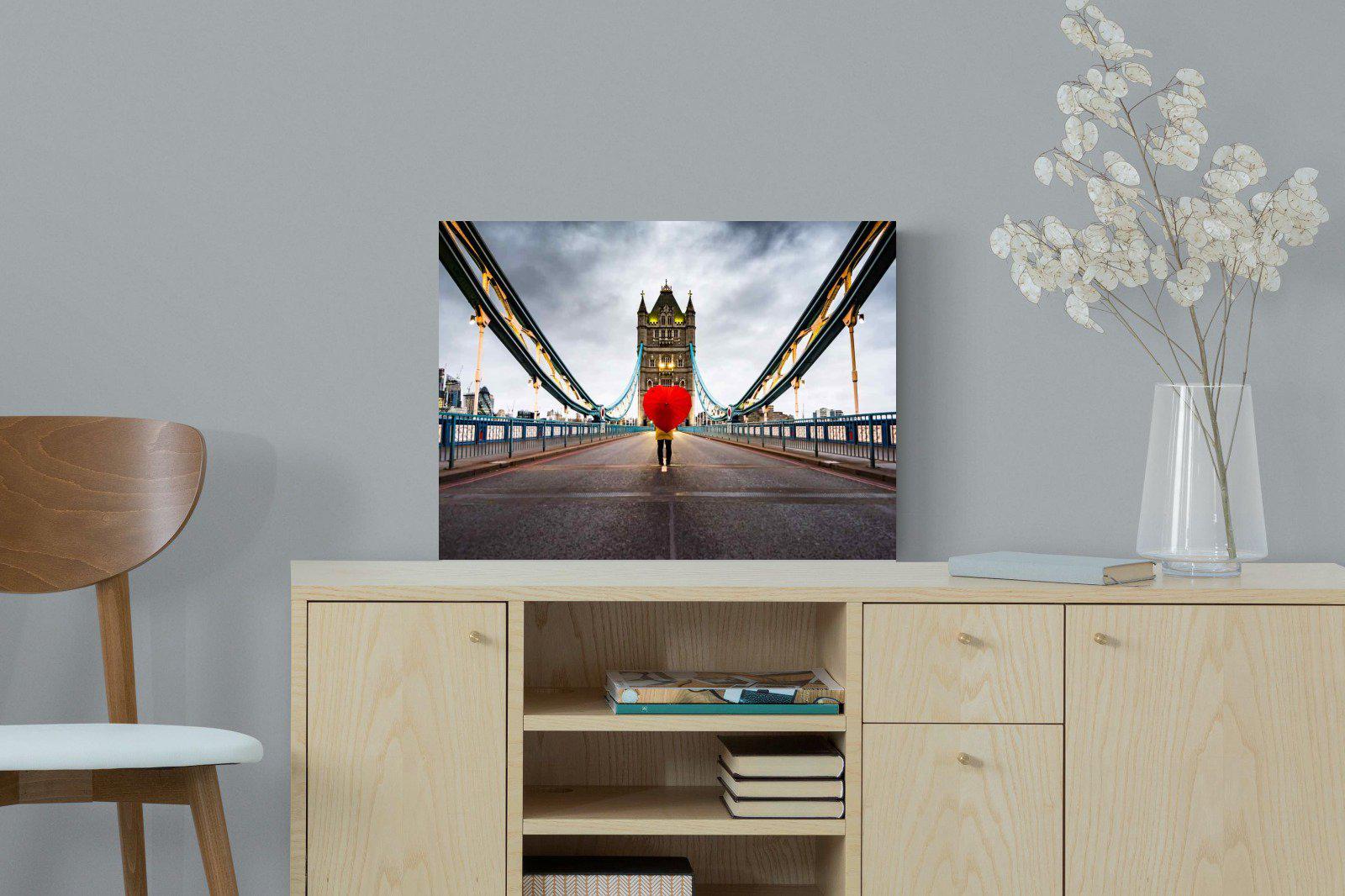 Love London-Wall_Art-60 x 45cm-Mounted Canvas-No Frame-Pixalot