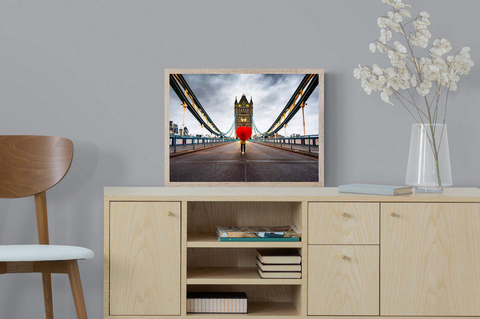 Love London-Wall_Art-60 x 45cm-Mounted Canvas-Wood-Pixalot