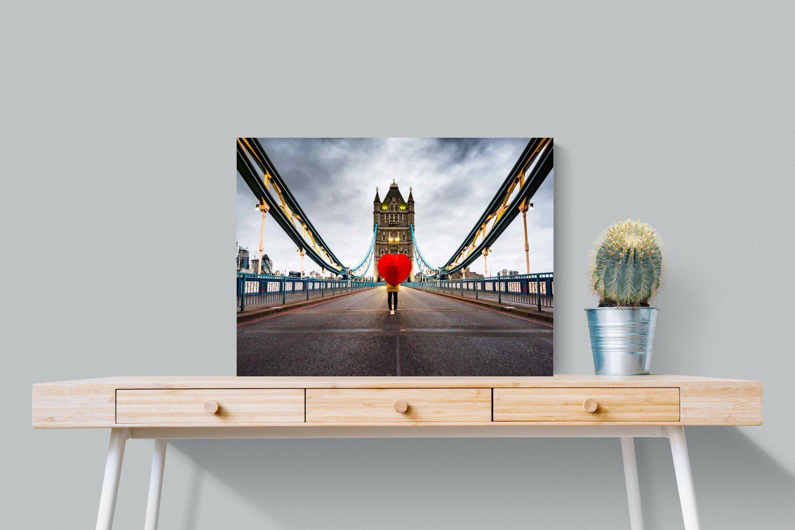 Love London-Wall_Art-80 x 60cm-Mounted Canvas-No Frame-Pixalot