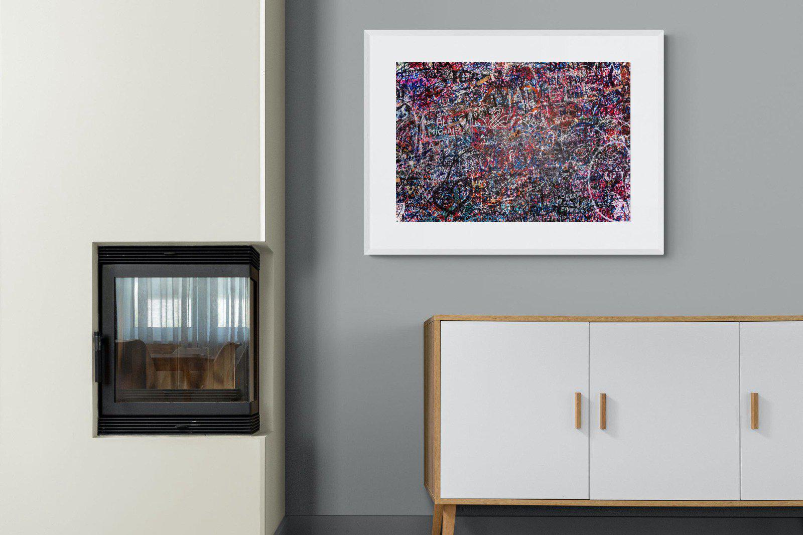 Lover's Wall-Wall_Art-100 x 75cm-Framed Print-White-Pixalot