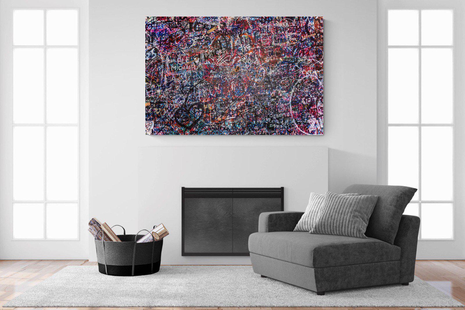 Lover's Wall-Wall_Art-150 x 100cm-Mounted Canvas-No Frame-Pixalot