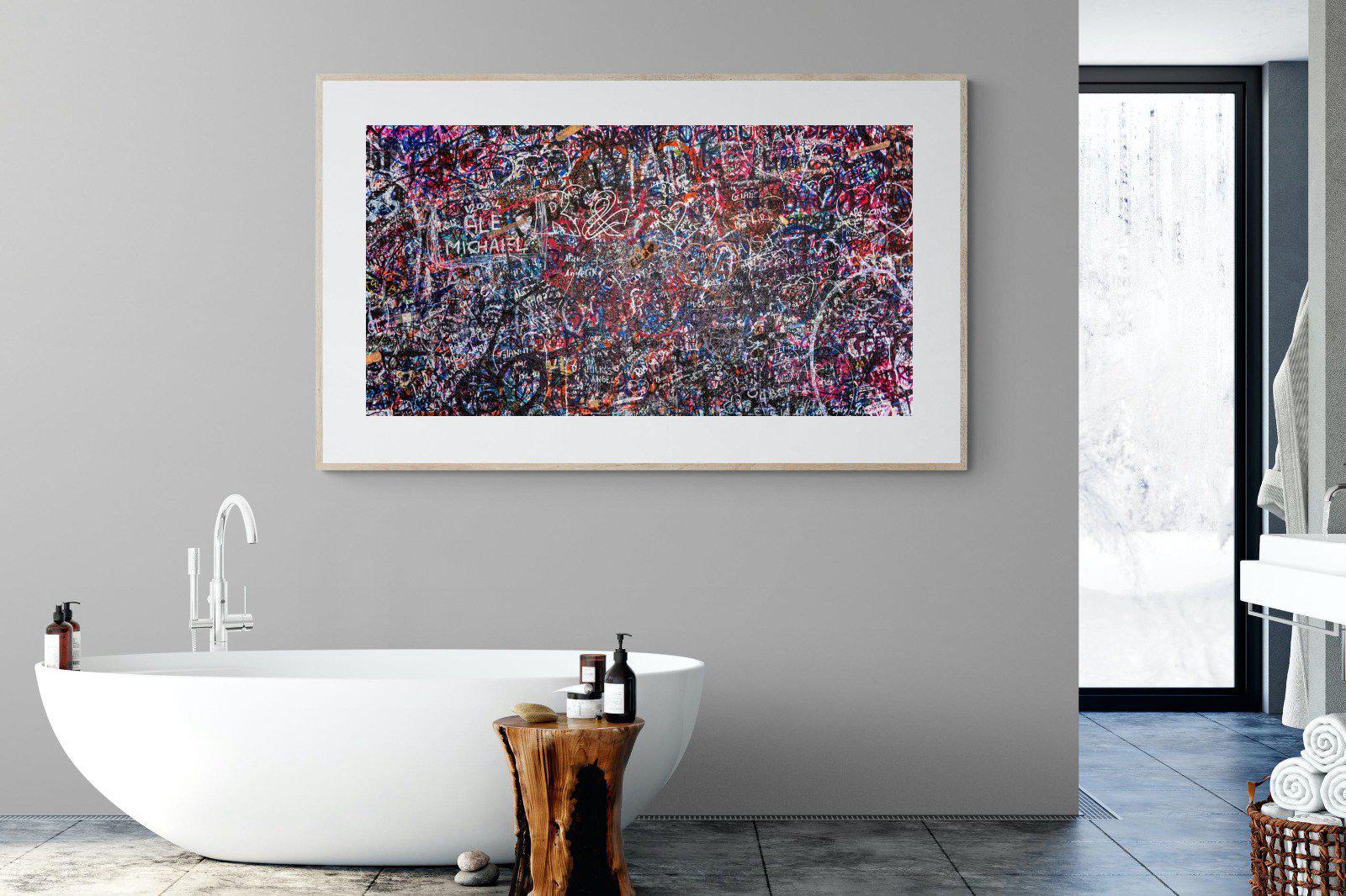 Lover's Wall-Wall_Art-180 x 110cm-Framed Print-Wood-Pixalot