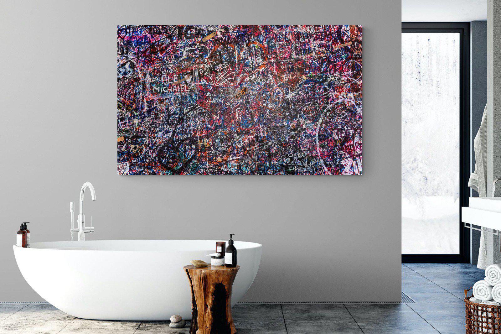 Lover's Wall-Wall_Art-180 x 110cm-Mounted Canvas-No Frame-Pixalot