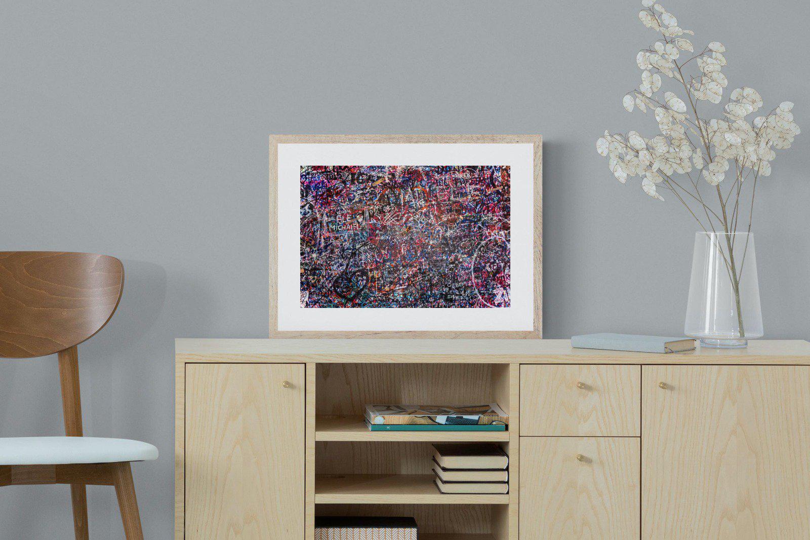 Lover's Wall-Wall_Art-60 x 45cm-Framed Print-Wood-Pixalot