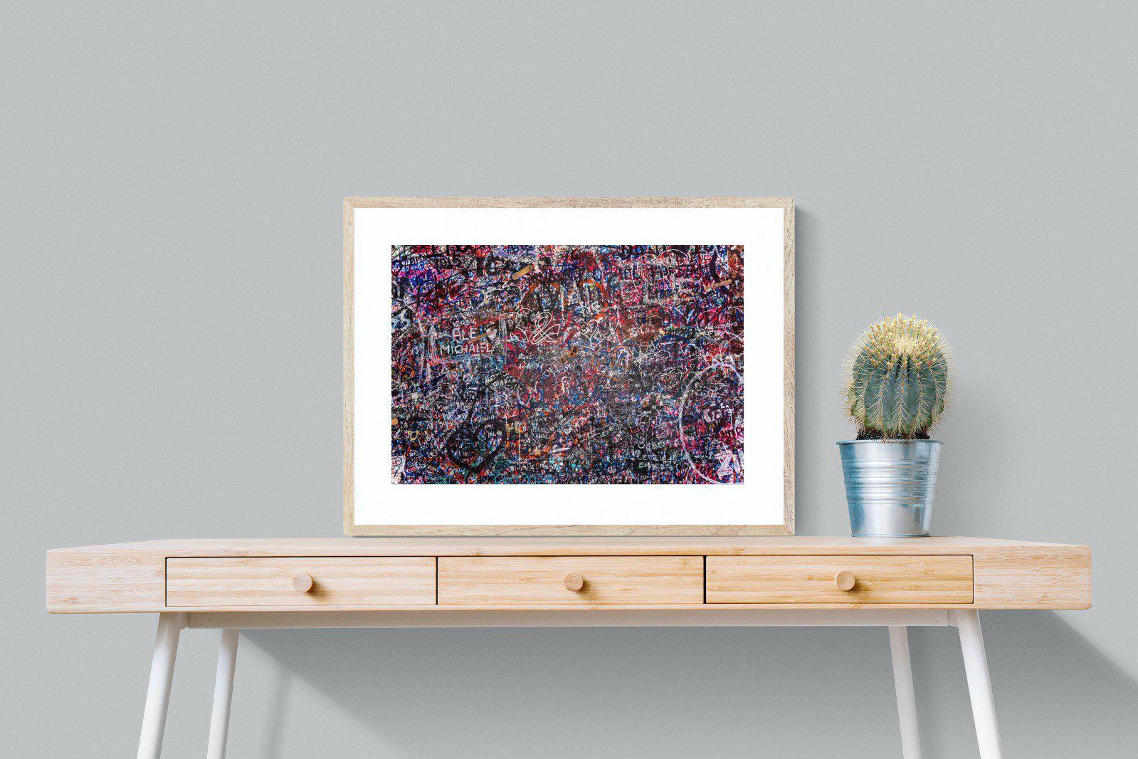 Lover's Wall-Wall_Art-80 x 60cm-Framed Print-Wood-Pixalot