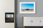 Lunch At The Beach-Wall_Art-100 x 75cm-Framed Print-Wood-Pixalot