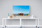 Lunch At The Beach-Wall_Art-120 x 90cm-Mounted Canvas-Wood-Pixalot