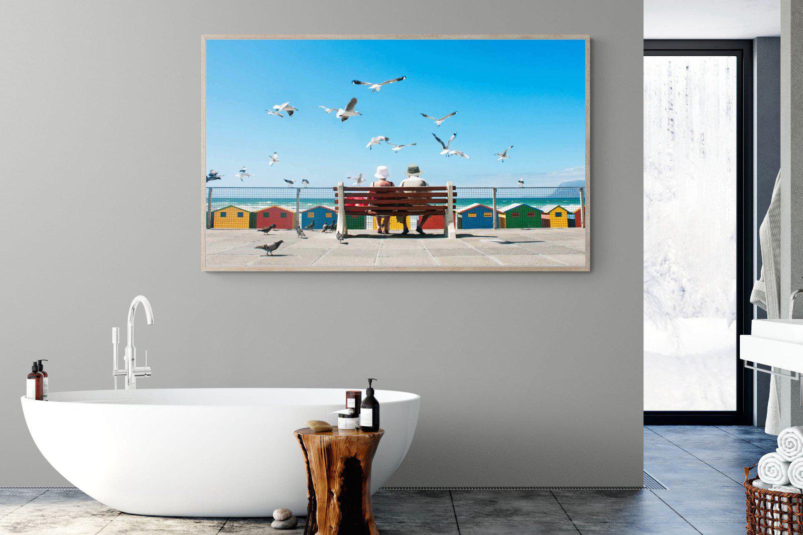 Lunch At The Beach-Wall_Art-180 x 110cm-Mounted Canvas-Wood-Pixalot