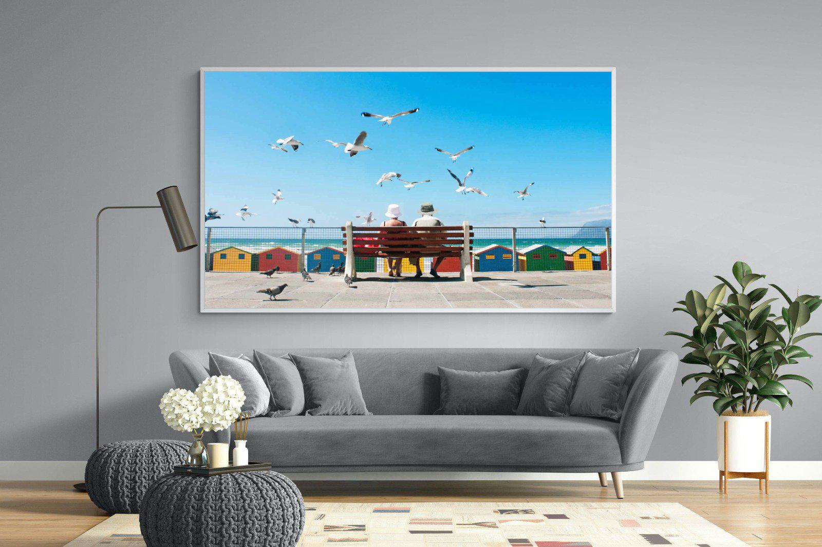Lunch At The Beach-Wall_Art-220 x 130cm-Mounted Canvas-White-Pixalot