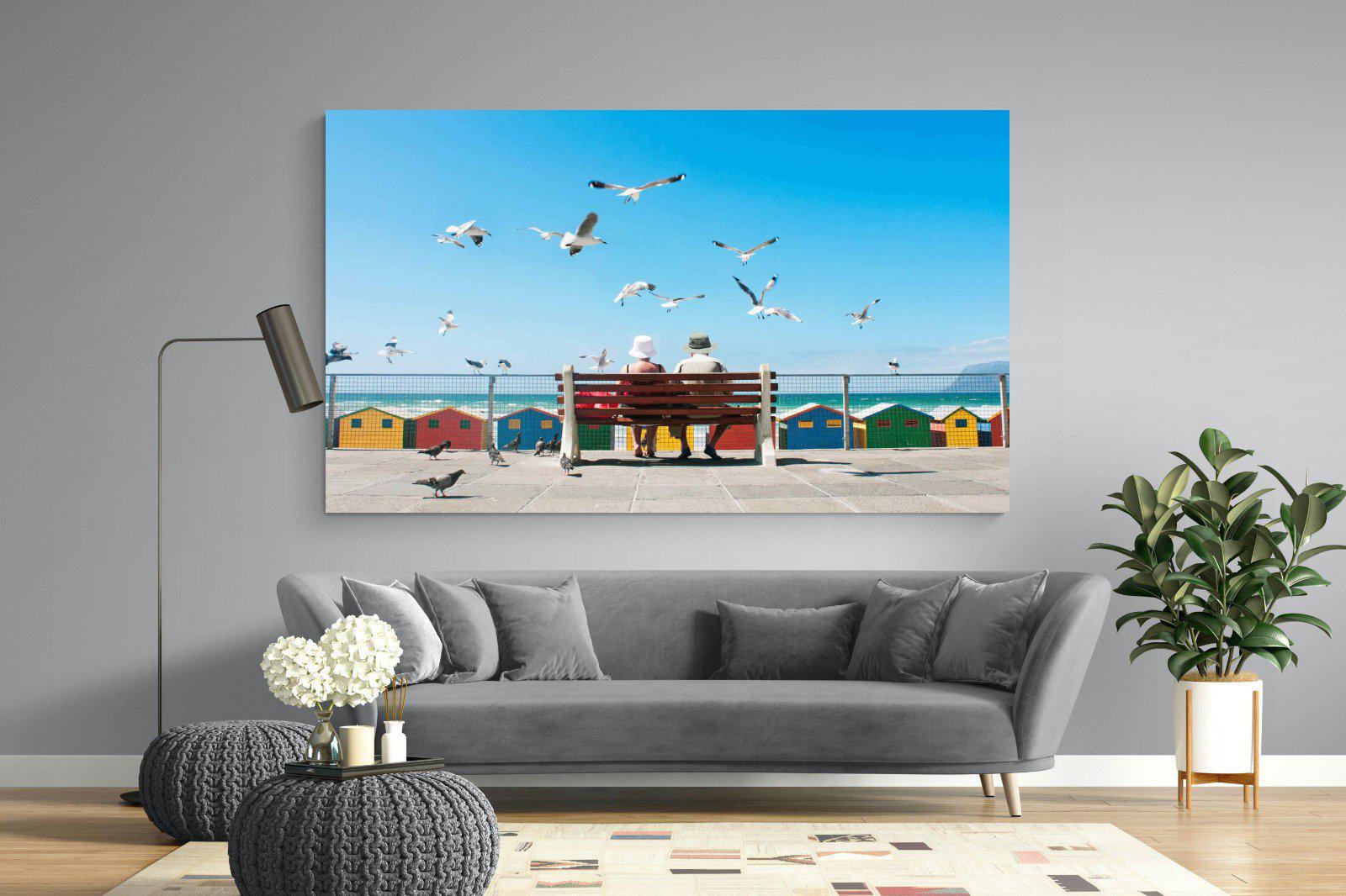 Lunch At The Beach-Wall_Art-220 x 130cm-Mounted Canvas-No Frame-Pixalot