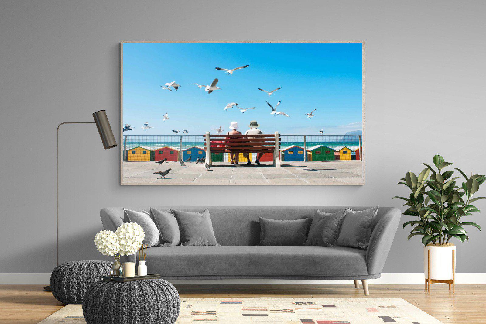 Lunch At The Beach-Wall_Art-220 x 130cm-Mounted Canvas-Wood-Pixalot