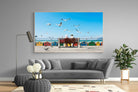 Lunch At The Beach-Wall_Art-220 x 130cm-Mounted Canvas-Wood-Pixalot