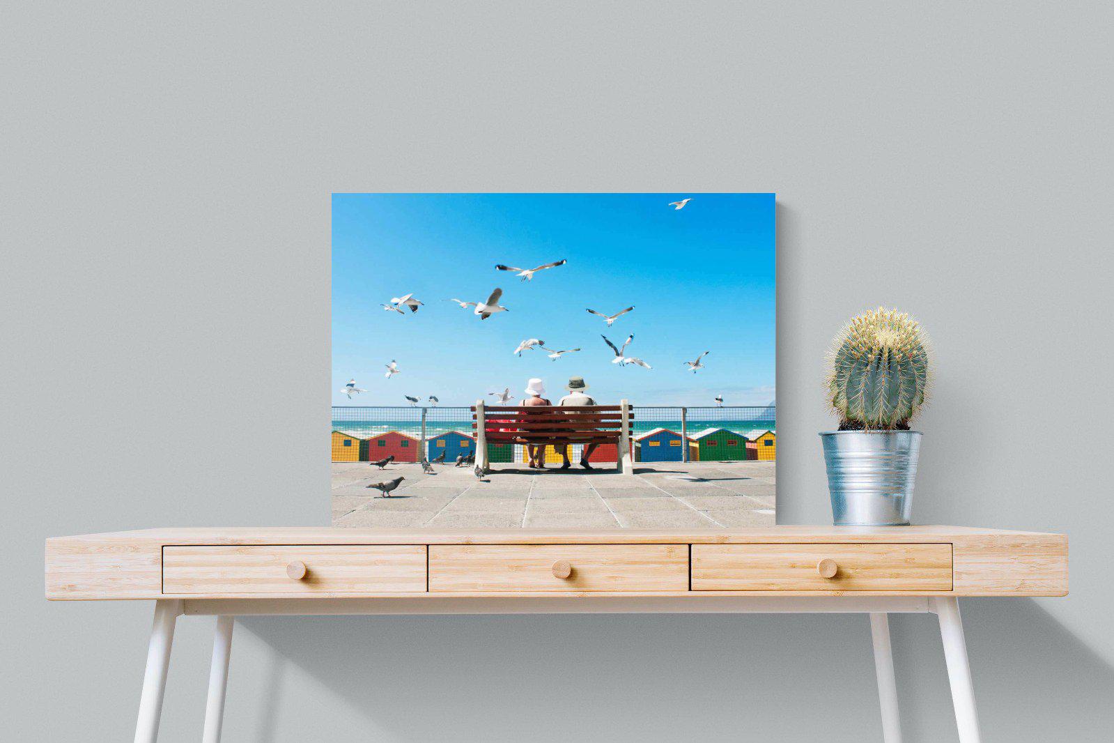 Lunch At The Beach-Wall_Art-80 x 60cm-Mounted Canvas-No Frame-Pixalot