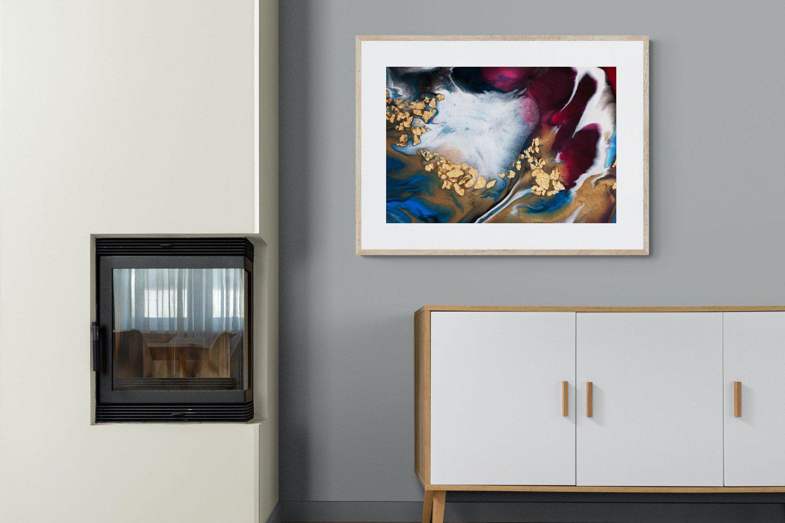 Lux Liquid-Wall_Art-100 x 75cm-Framed Print-Wood-Pixalot