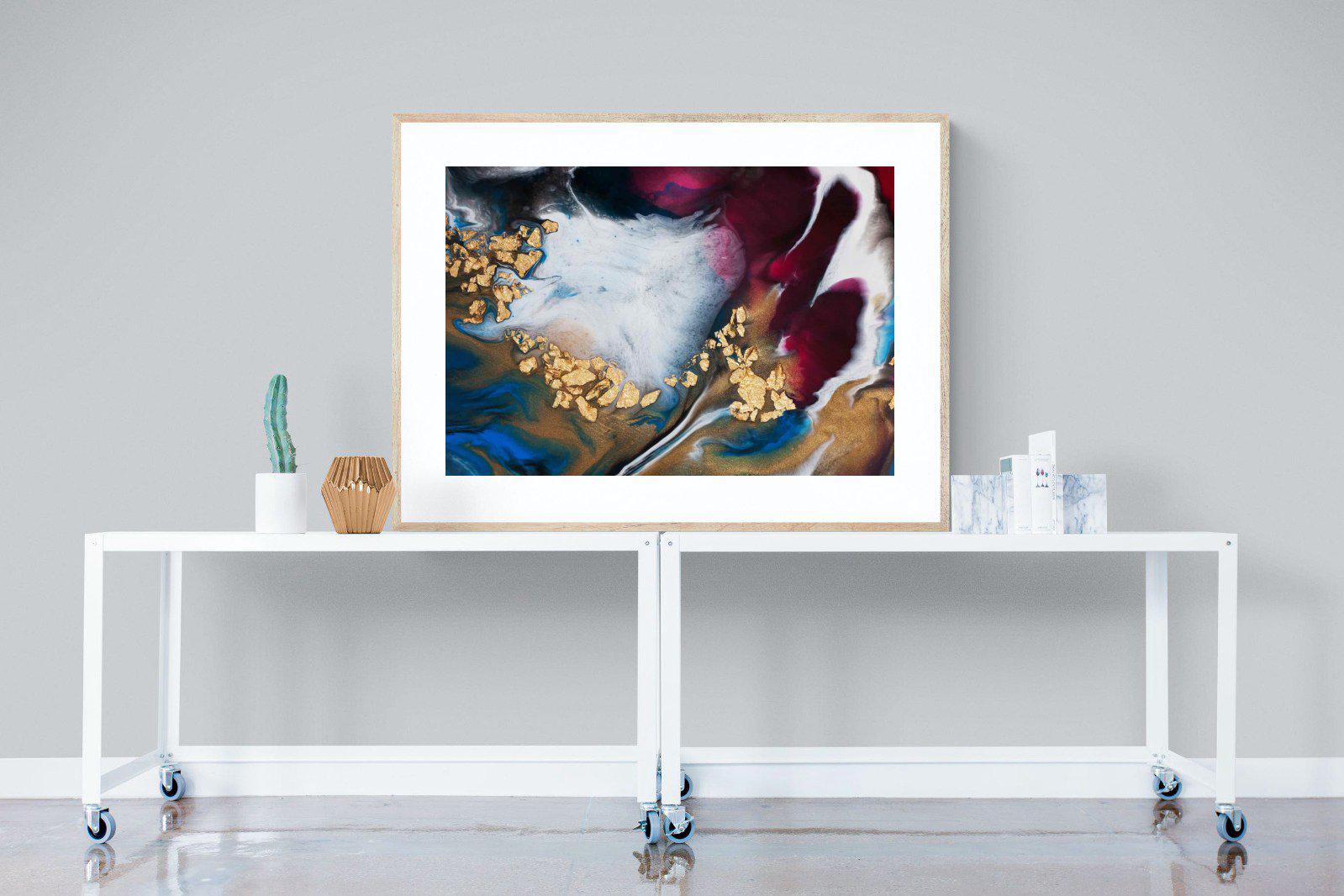 Lux Liquid-Wall_Art-120 x 90cm-Framed Print-Wood-Pixalot