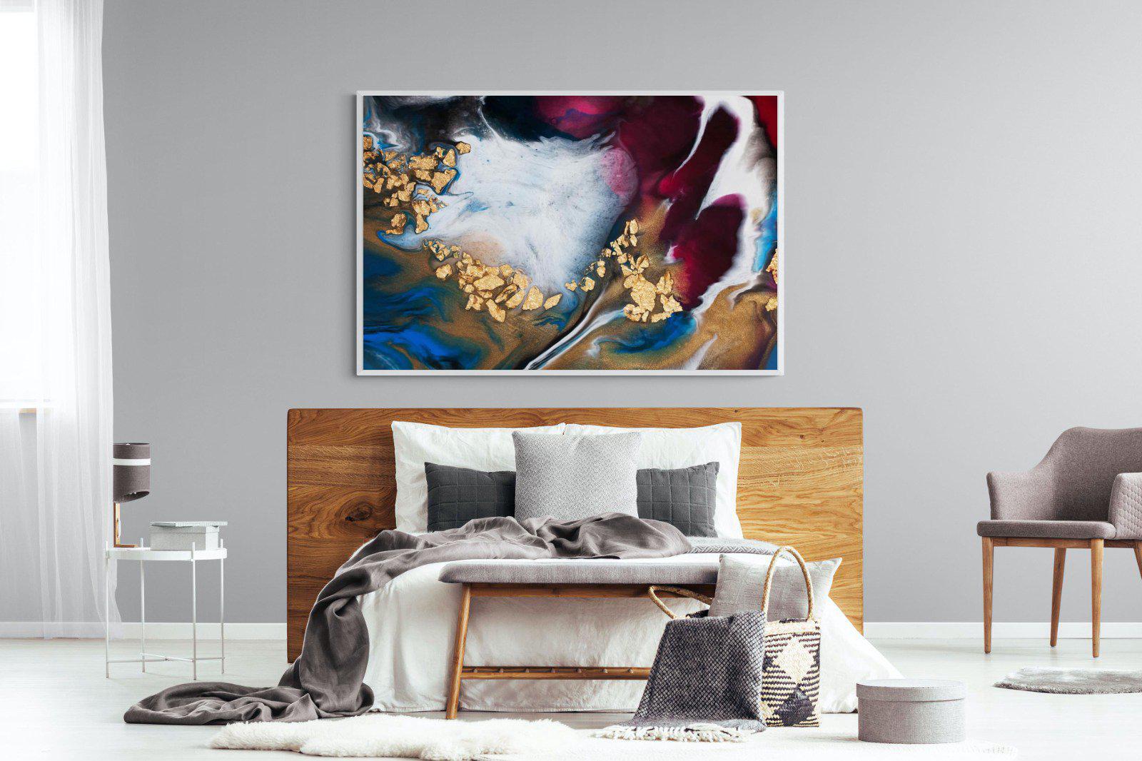 Lux Liquid-Wall_Art-150 x 100cm-Mounted Canvas-White-Pixalot