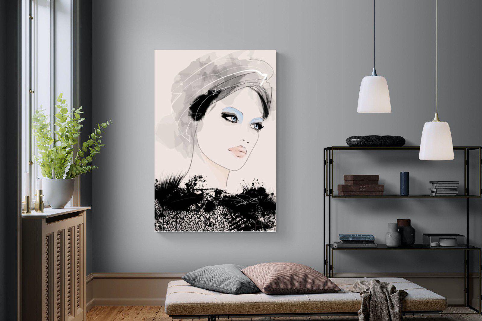 Mademoiselle-Wall_Art-120 x 180cm-Mounted Canvas-No Frame-Pixalot