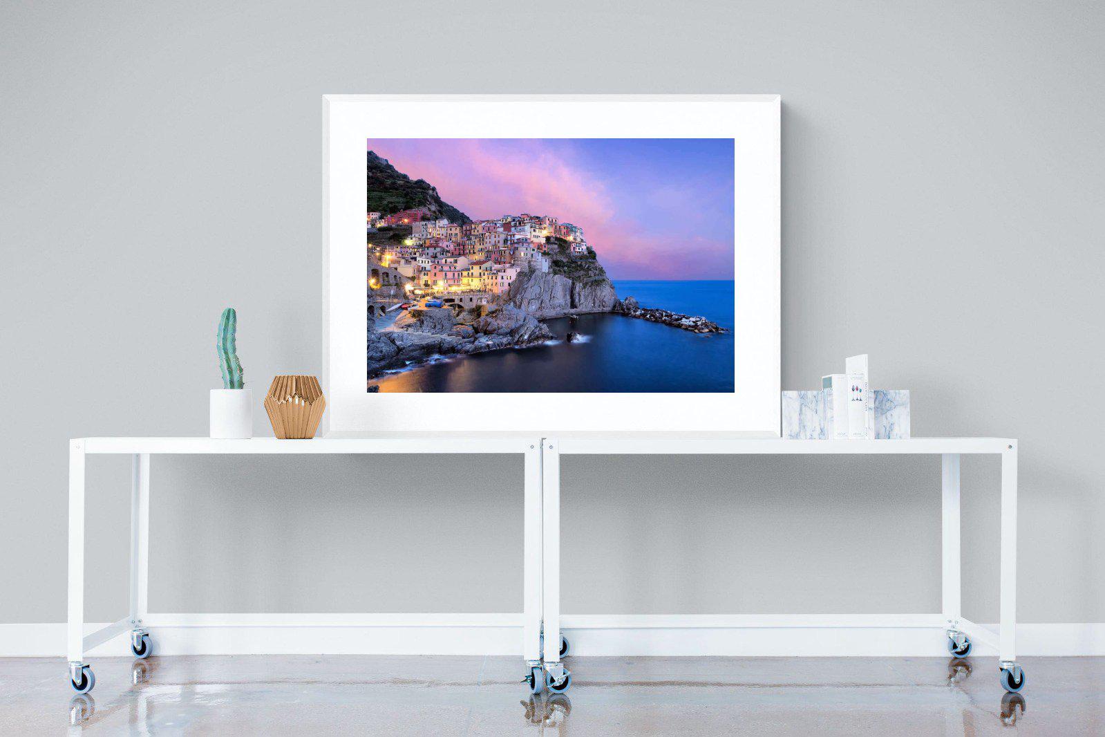 Manarola-Wall_Art-120 x 90cm-Framed Print-White-Pixalot