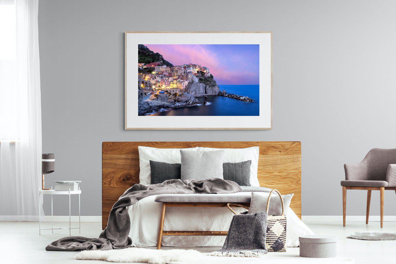 Manarola-Wall_Art-150 x 100cm-Framed Print-Wood-Pixalot