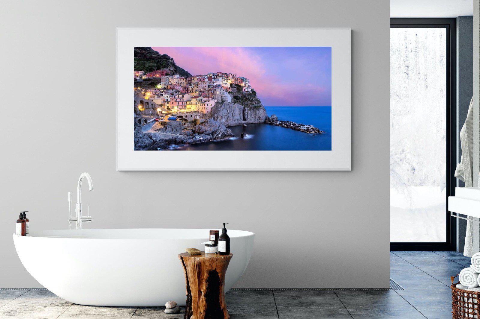 Manarola-Wall_Art-180 x 110cm-Framed Print-White-Pixalot