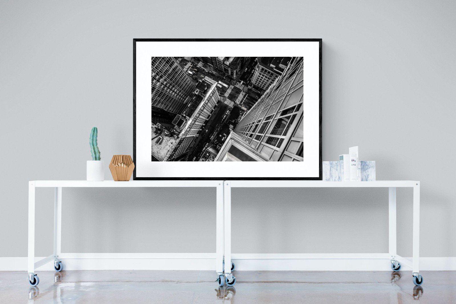 Manhattan-Wall_Art-120 x 90cm-Framed Print-Black-Pixalot
