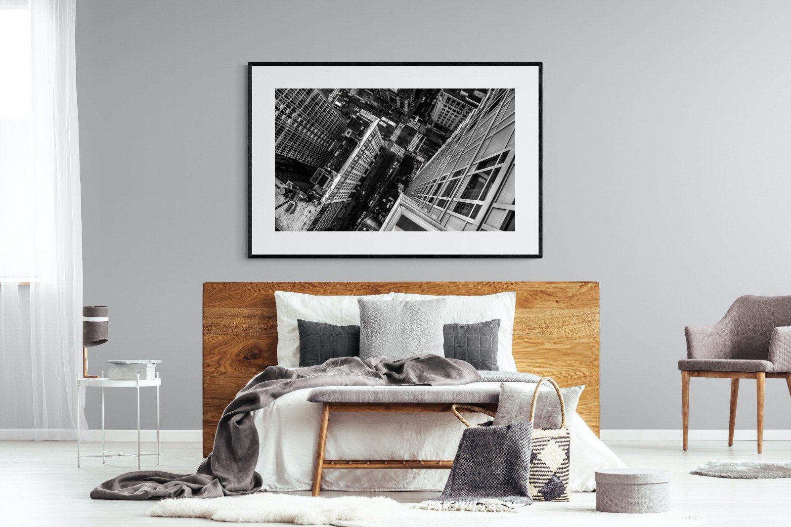 Manhattan-Wall_Art-150 x 100cm-Framed Print-Black-Pixalot