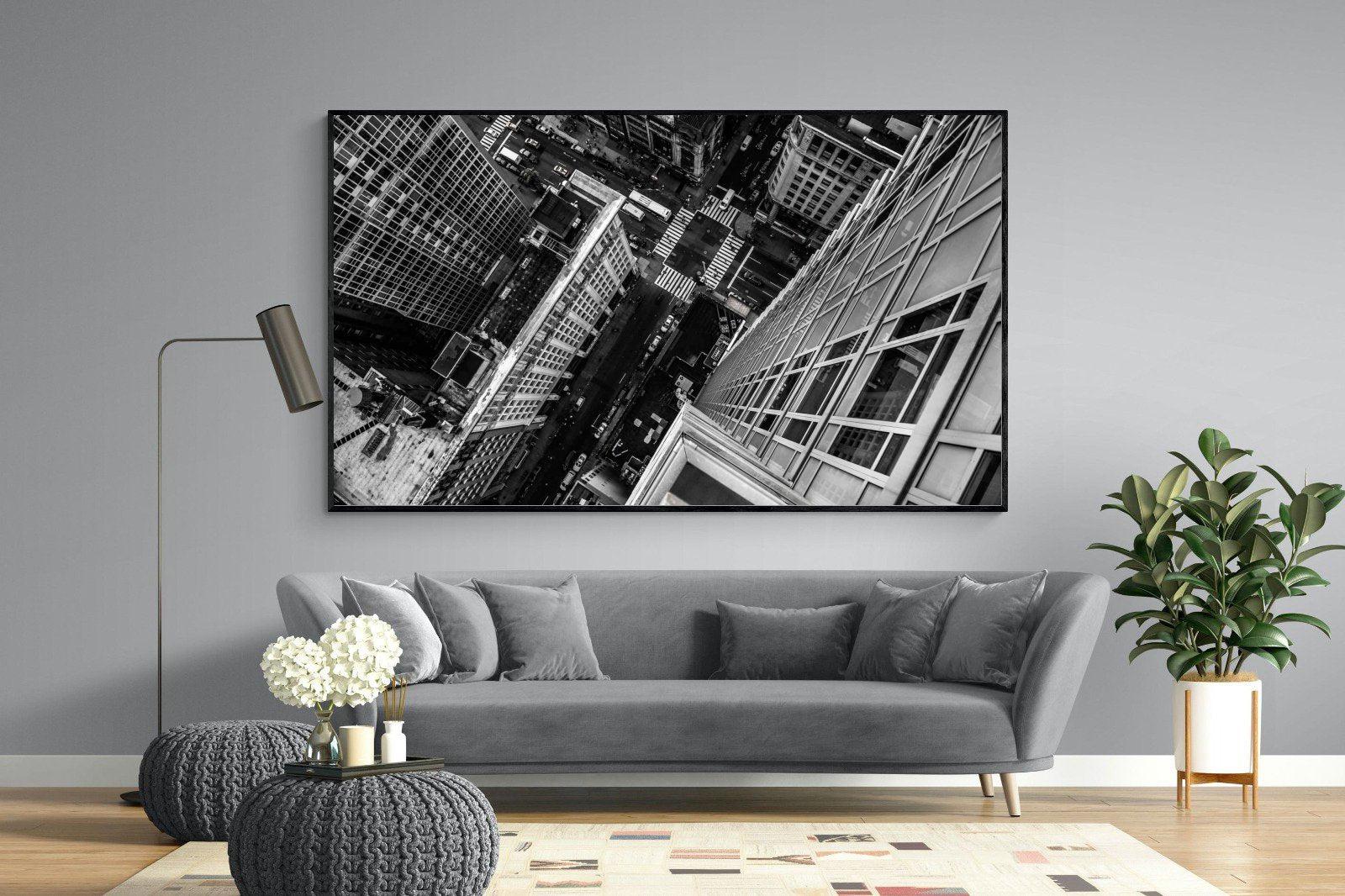 Manhattan-Wall_Art-220 x 130cm-Mounted Canvas-Black-Pixalot