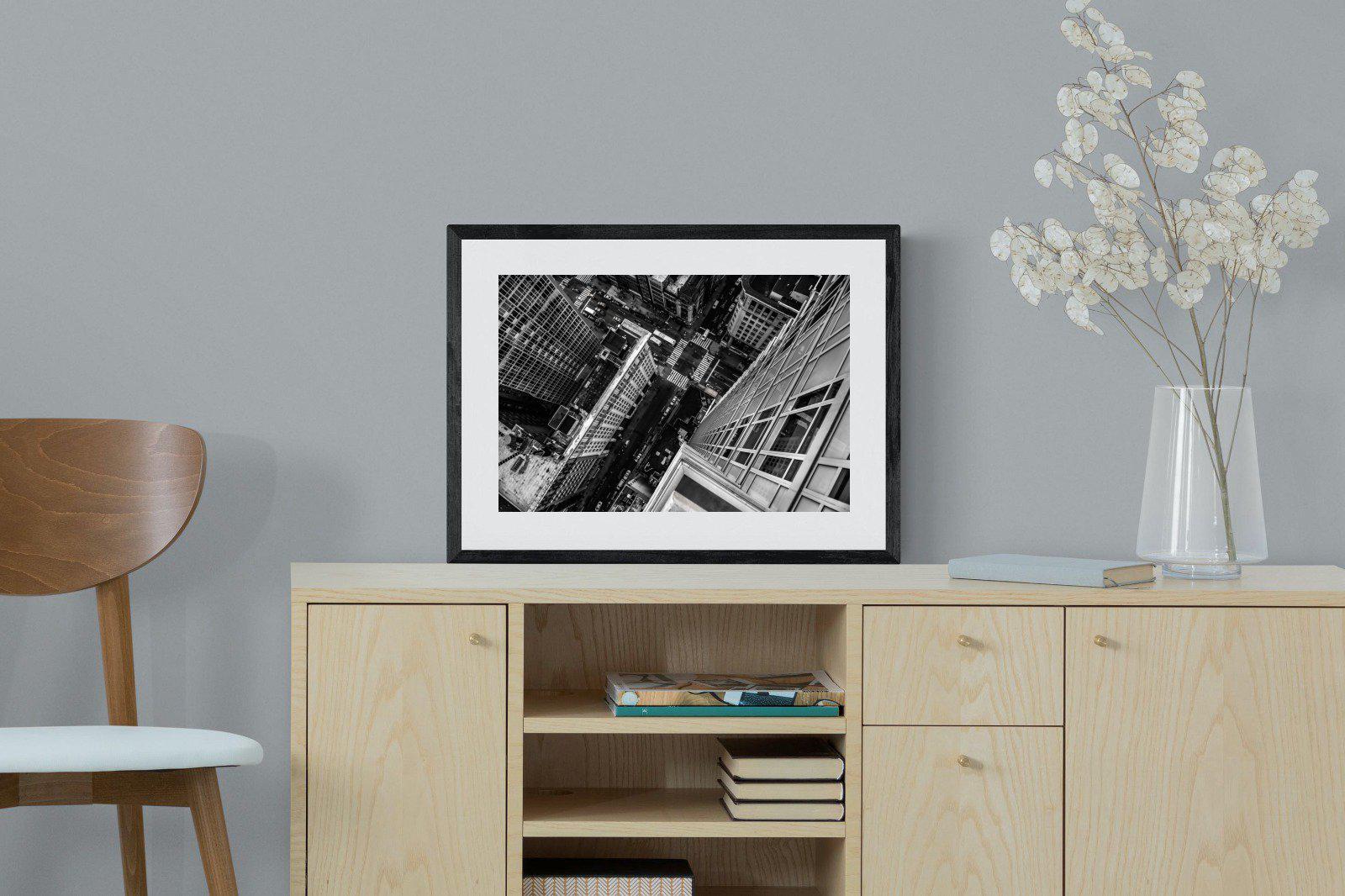 Manhattan-Wall_Art-60 x 45cm-Framed Print-Black-Pixalot