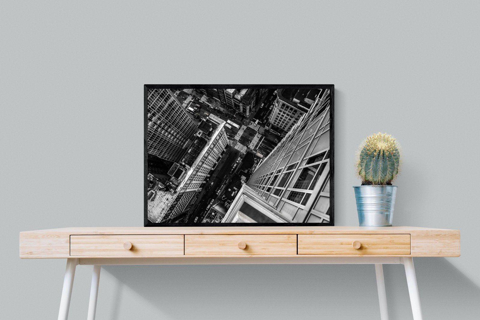 Manhattan-Wall_Art-80 x 60cm-Mounted Canvas-Black-Pixalot