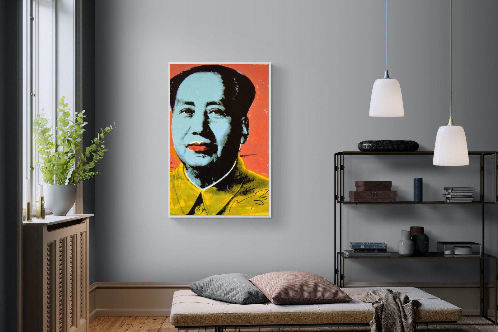 Mao-Wall_Art-100 x 150cm-Mounted Canvas-White-Pixalot