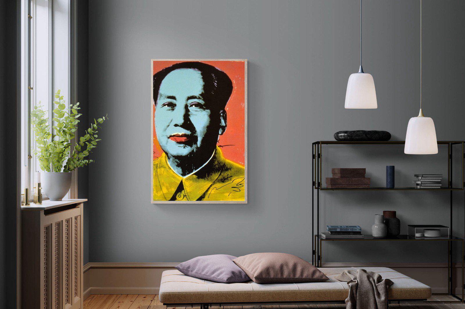 Mao-Wall_Art-100 x 150cm-Mounted Canvas-Wood-Pixalot