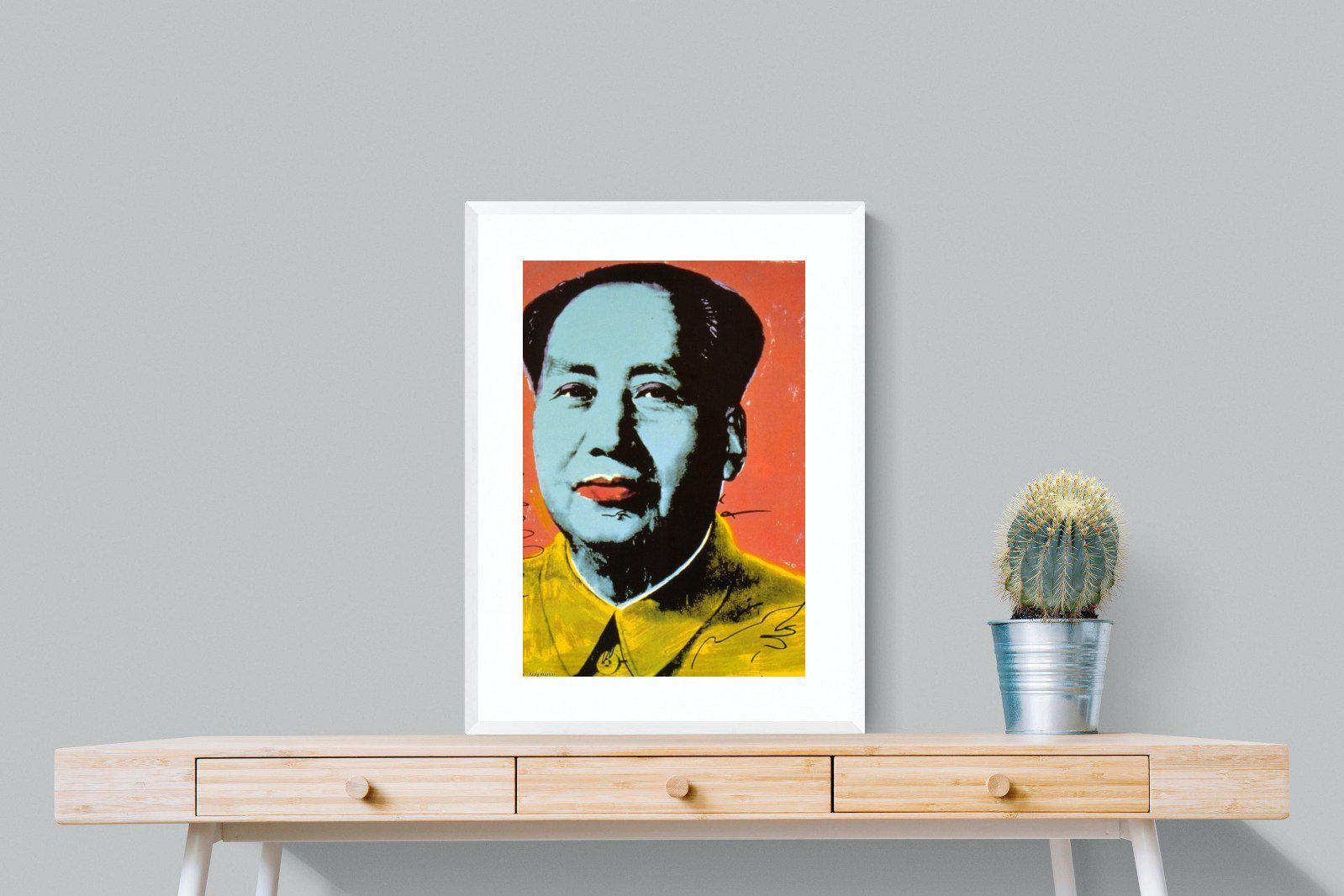 Mao-Wall_Art-60 x 80cm-Framed Print-White-Pixalot