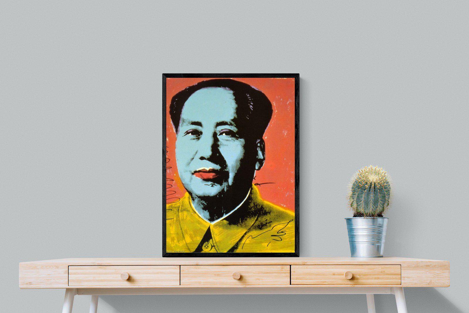 Mao-Wall_Art-60 x 80cm-Mounted Canvas-Black-Pixalot