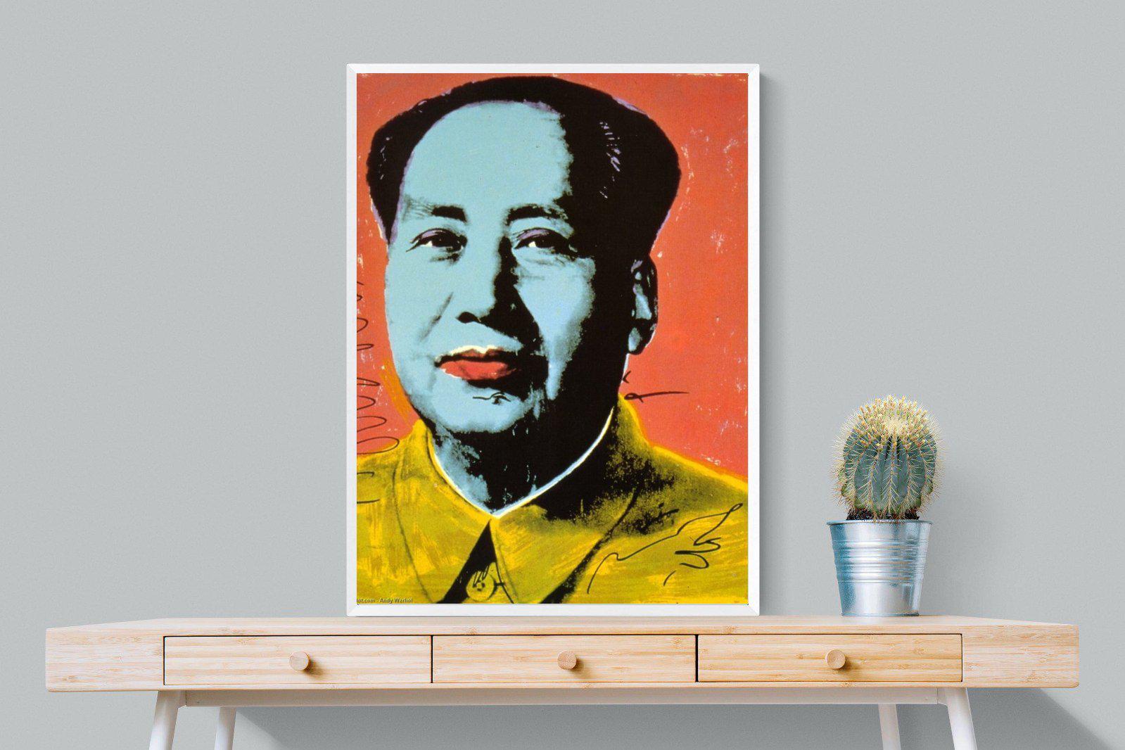 Mao-Wall_Art-75 x 100cm-Mounted Canvas-White-Pixalot