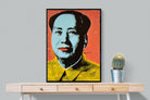 Mao-Wall_Art-75 x 100cm-Mounted Canvas-Black-Pixalot