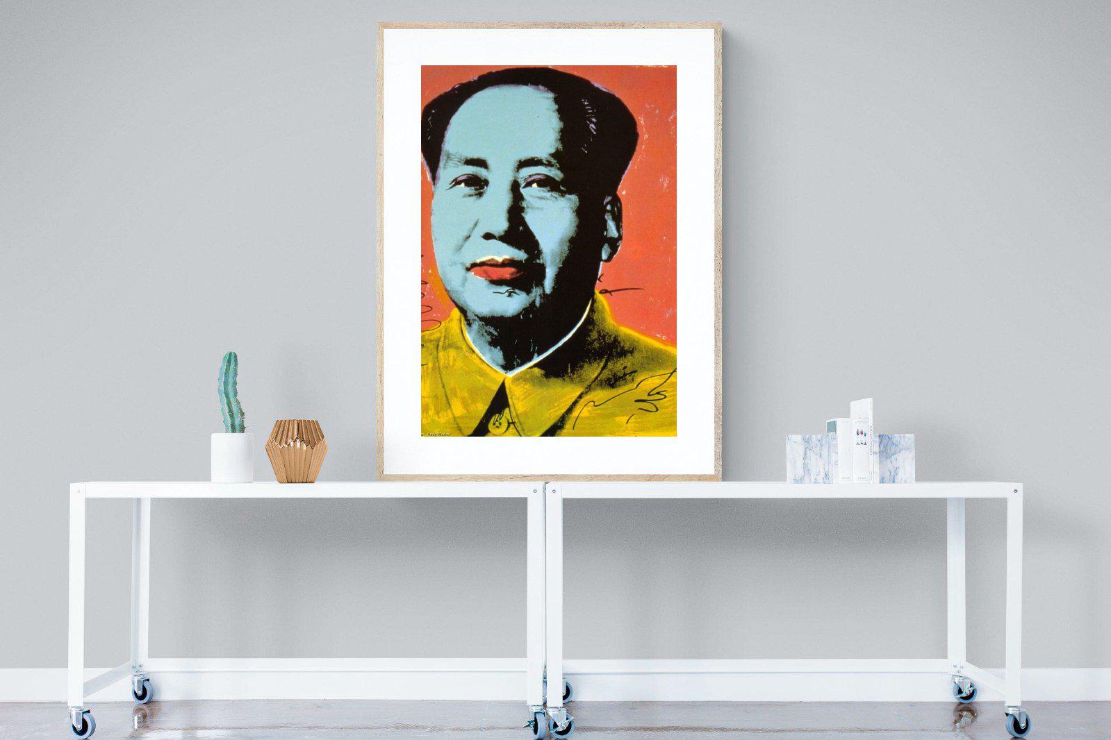 Mao-Wall_Art-90 x 120cm-Framed Print-Wood-Pixalot