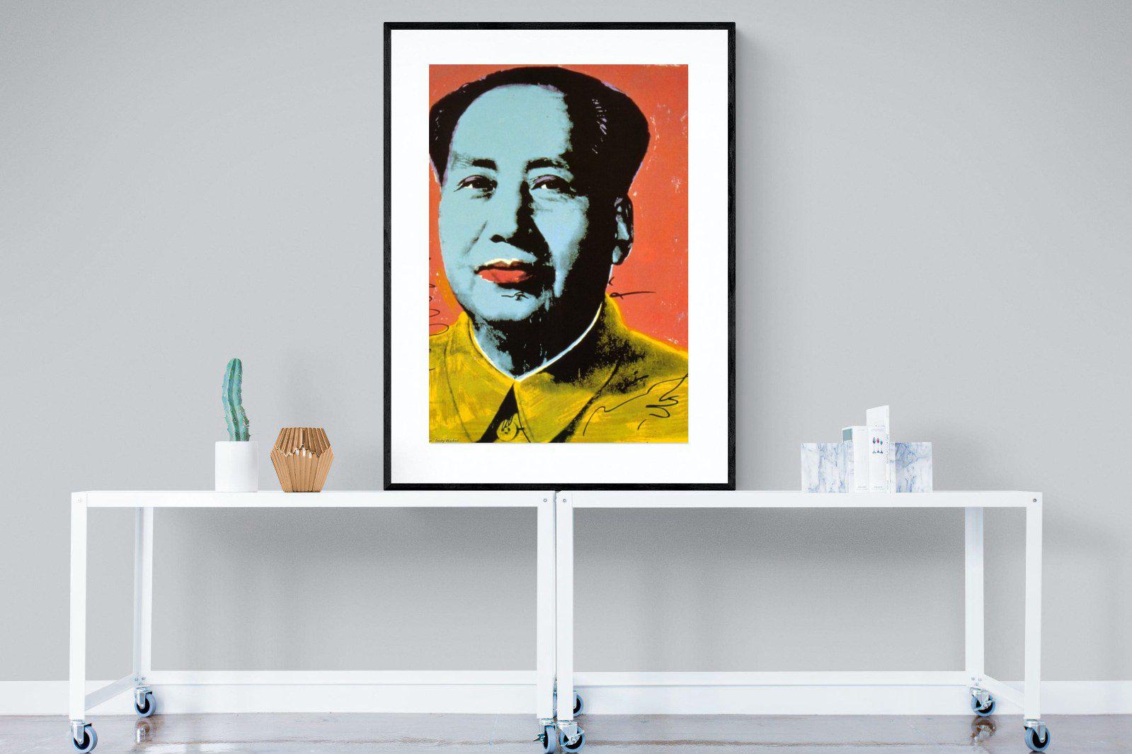 Mao-Wall_Art-90 x 120cm-Framed Print-Black-Pixalot