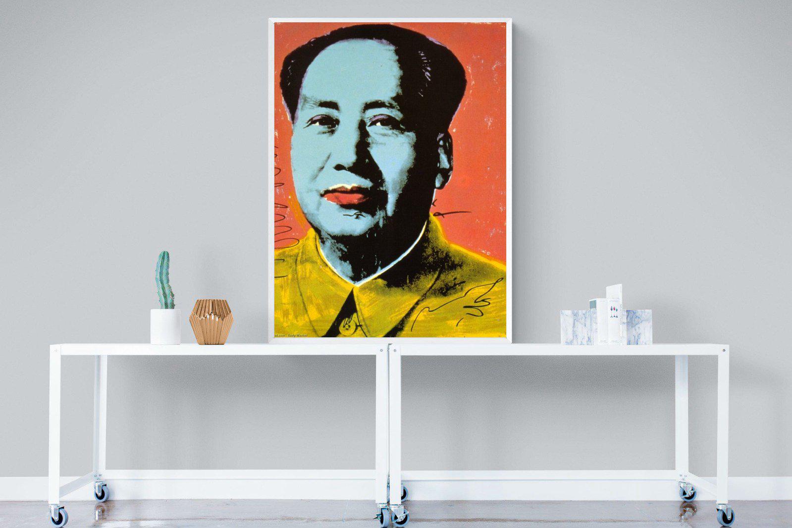 Mao-Wall_Art-90 x 120cm-Mounted Canvas-White-Pixalot