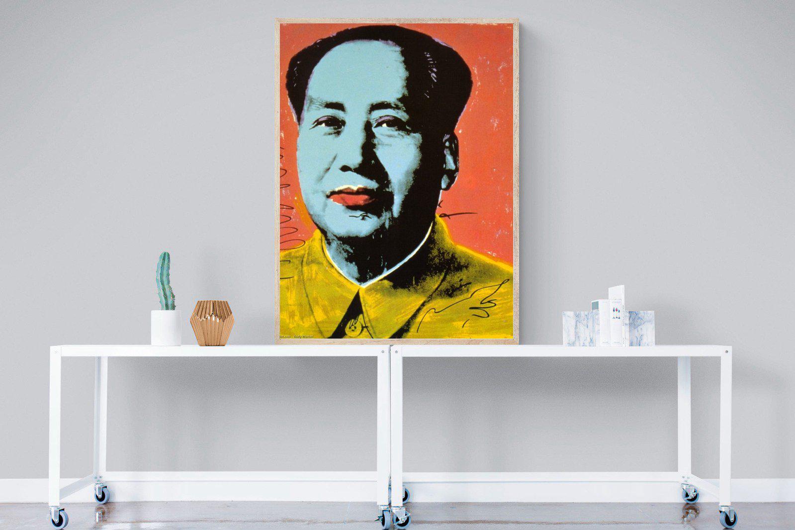 Mao-Wall_Art-90 x 120cm-Mounted Canvas-Wood-Pixalot