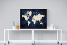 Map of the World-Wall_Art-120 x 90cm-Mounted Canvas-Wood-Pixalot