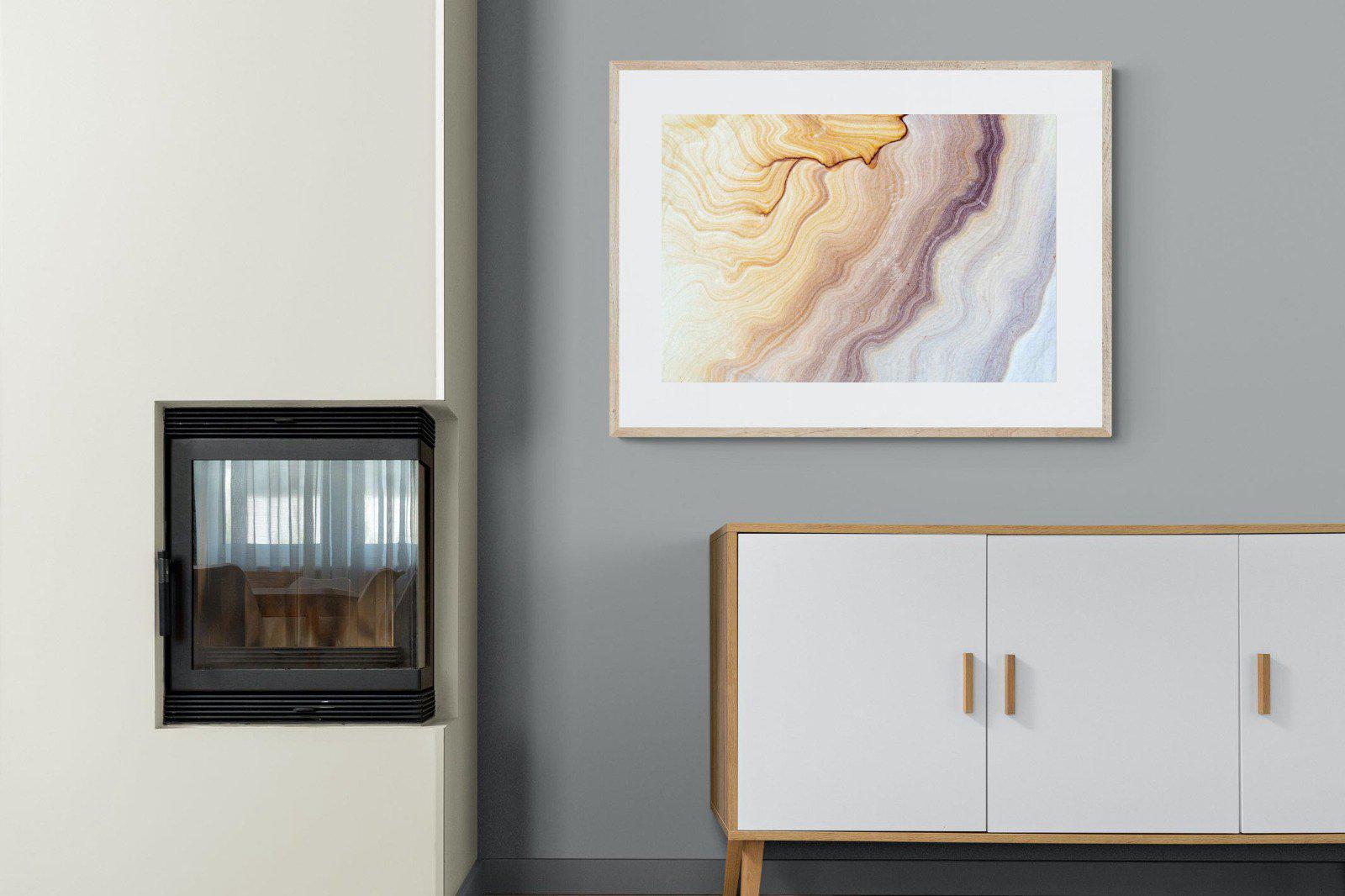 Marble-Wall_Art-100 x 75cm-Framed Print-Wood-Pixalot