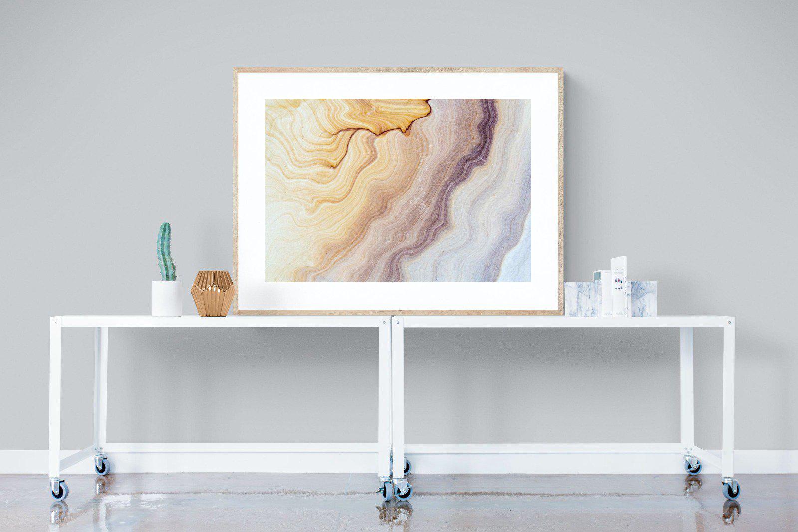 Marble-Wall_Art-120 x 90cm-Framed Print-Wood-Pixalot