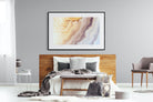 Marble-Wall_Art-150 x 100cm-Framed Print-Black-Pixalot