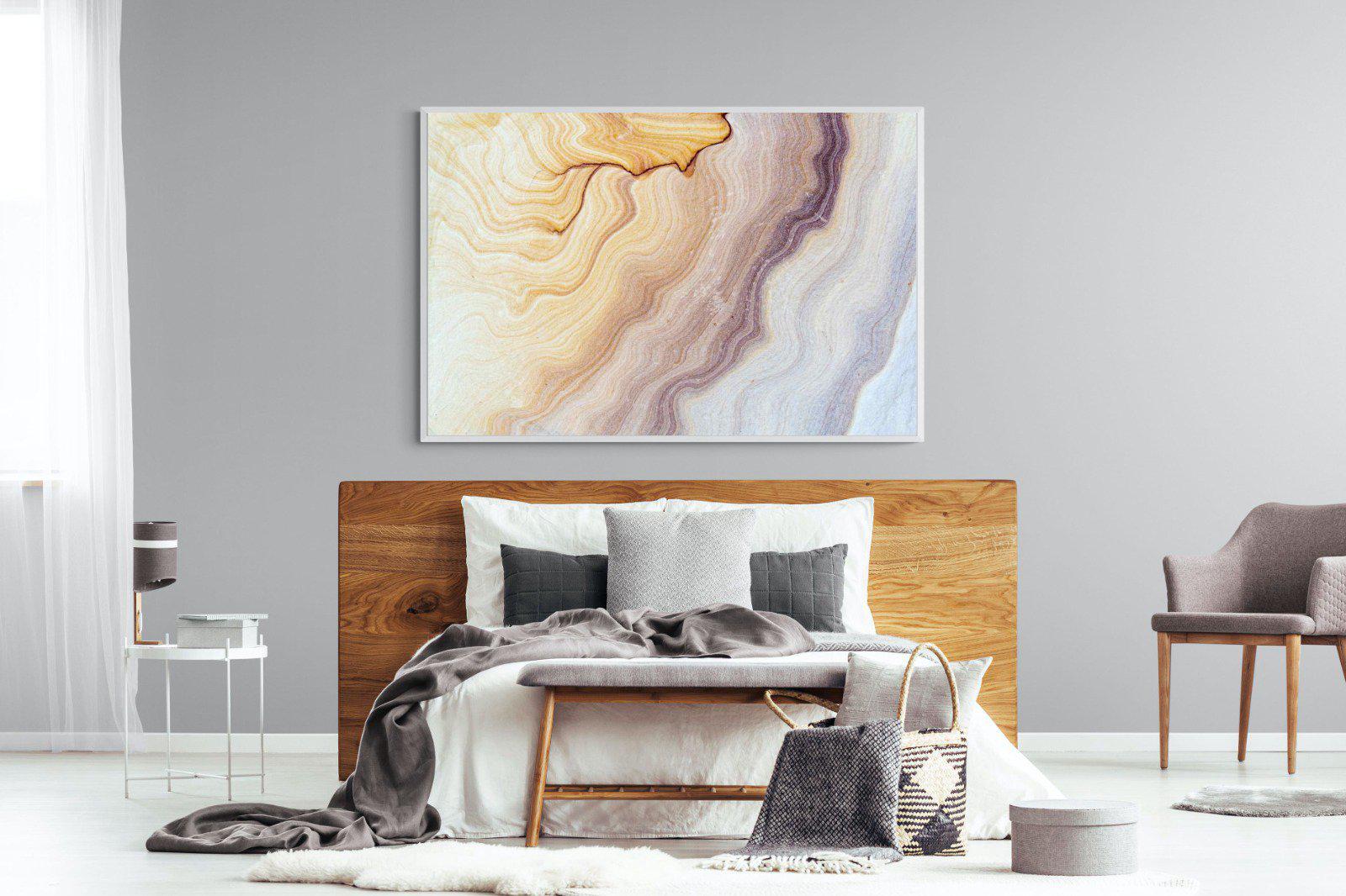 Marble-Wall_Art-150 x 100cm-Mounted Canvas-White-Pixalot