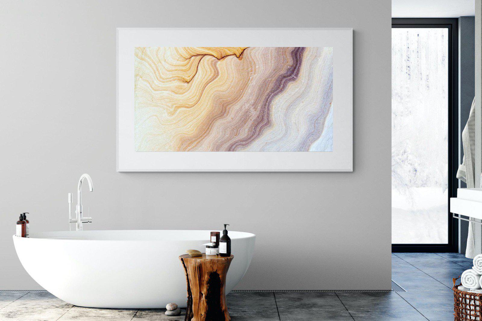 Marble-Wall_Art-180 x 110cm-Framed Print-White-Pixalot